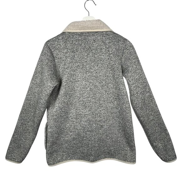 Columbia Sweater Jacket Womens Small Grey Cream Darling Days Fleece Button Up - Picture 7 of 15